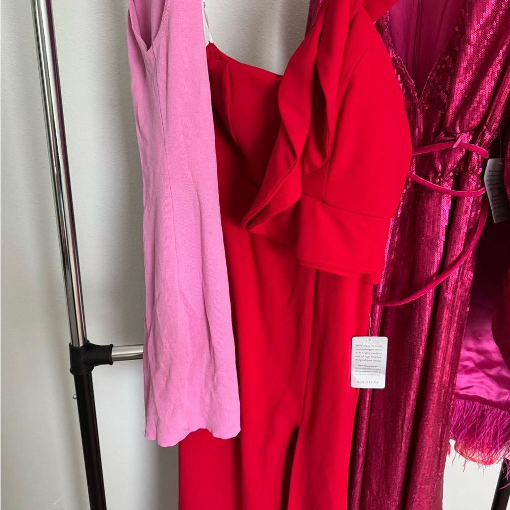 Revolve Elegant Red and Pink Dresses